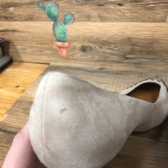 J. Crew beige studded suede pointy toe heels size 9.5 - Picture 8 of 11